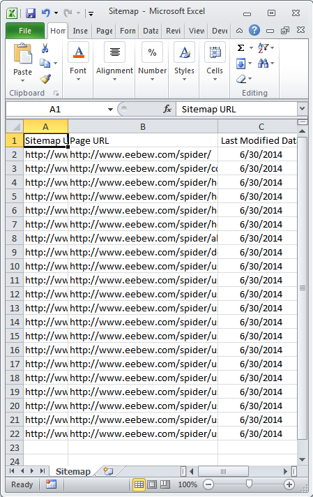 Excel Reporting